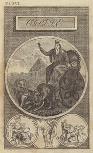 Cybele, ókori anatóliai, görög és római földistennő (metszet) alkotó: English School