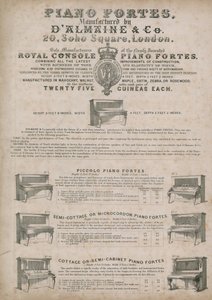 DAlmains Piano Manufacturers, Soho Square alkotó: English School