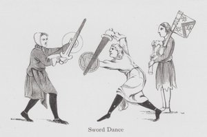Tánc: Sword Dance (litho) alkotó: English School