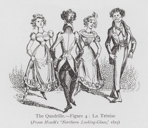 Tánc: A Quadrille, 4. ábra, La Trenise (litho) alkotó: English School