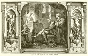 Dante a festő Giotto műtermében alkotó: English School