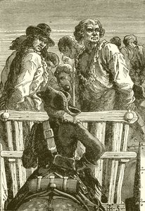 Danton és társai a Guillotine felé vezető úton alkotó: English School