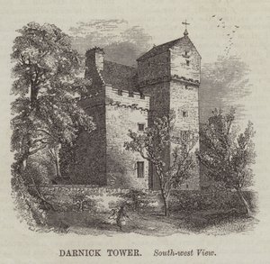 Darnick-torony, délnyugati nézet (metszet) alkotó: English School