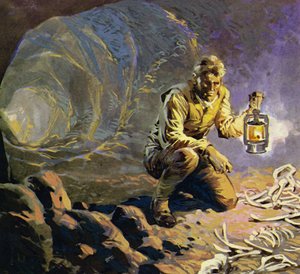 Darwin war daran interessiert, Fossilien zu sammeln von English School