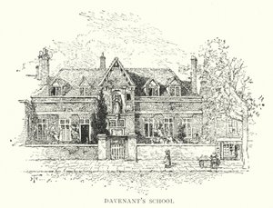 Davenant Iskola (metszet) alkotó: English School