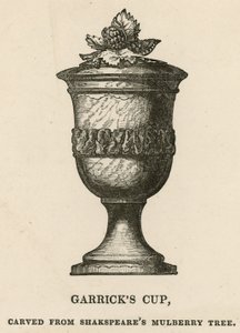 David Garrick kupája, William Shakespeare eperfájából faragott alkotó: English School
