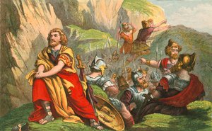 David lebt in der Höhle