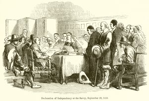 Függetlenségi nyilatkozat a Savoyában, 1658. szeptember 29 alkotó: English School