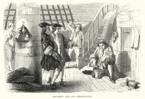 Declieux és kávéüzeme (metszet) alkotó: English School