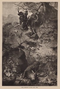 Szarvaslövészet a régi időkben (metszet) alkotó: English School