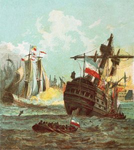 A holland flotta veresége alkotó: English School