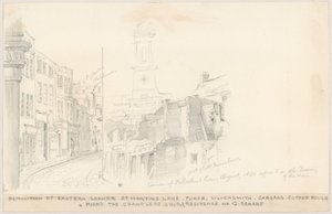 Az Eastern Corner lebontása, St Martins Lane, London alkotó: English School