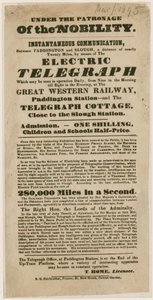 Az elektromos távíró bemutatója, 1845 alkotó: English School