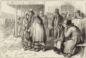 Ír emigránsok távozása alkotó: English School
