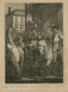 A canterburyi zarándokok indulása alkotó: English School