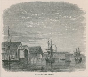 Deptford Dockyard alkotó: English School