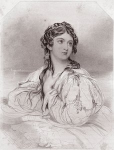 Desdemona, az Othello című darabból, "Shakespeare női galériája" alkotó: English School