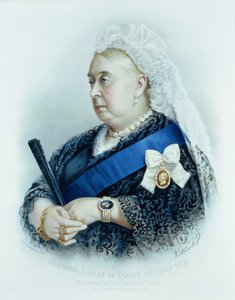 Viktória királynő gyémántjubileuma (1819-1901) 1897 (színes nyomat) alkotó: English School
