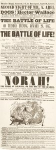 Dickens-bemutató: Az élet csatája, Theatre Royal, Norwich, 1847. január 26.