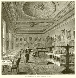 A Garrick Club étkezője alkotó: English School