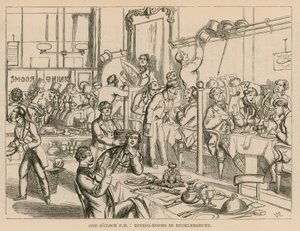 Étkezők a londoni Bucklersburyben alkotó: English School