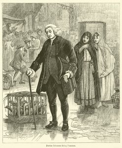 Johnson doktor vezeklést végez (metszet) alkotó: English School