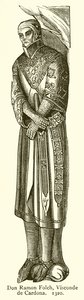 Don Ramon Folch, Cardona vikomtja. 1320 alkotó: English School