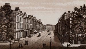 Donegal Place, Belfast 1880 (litho) alkotó: English School