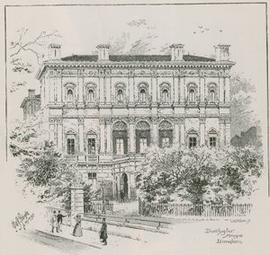 Dorchester House, Park Lane, London, Shahzada Nasrullah Khan rezidenciája alkotó: English School