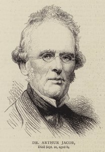 Dr. Arthur Jacob (metszet) alkotó: English School