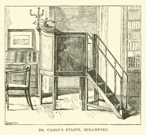 Dr. Careys szószék, Serampore alkotó: English School