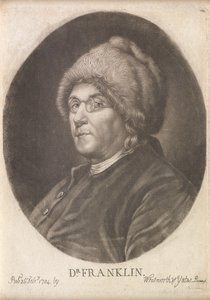 Dr. Franklin, 1784 (mezzotinta) alkotó: English School