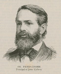 Dr. Friedlander, a Jews College igazgatója alkotó: English School