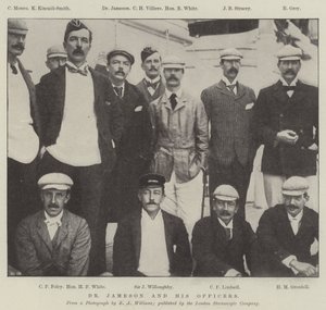 Dr. Jameson és tisztjei (metszet) alkotó: English School