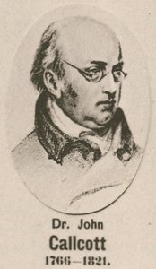 Dr. John Callcott (mélynyomás) alkotó: English School