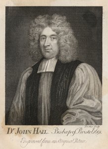 Dr. John Hail, Bristol püspöke 1691-ben alkotó: English School