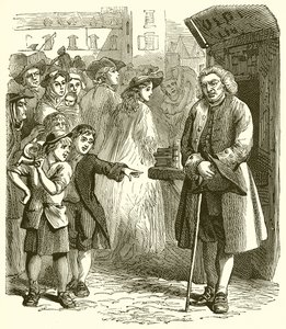 Dr. Johnson a piactérre látogat alkotó: English School