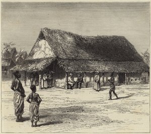 Dr. Livingstones ház Ujijiben alkotó: English School