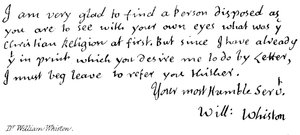 Dr. William Whiston alkotó: English School
