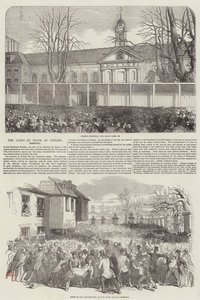 Wellington hercege államban fekszik a Chelsea kórházban (metszet) alkotó: English School