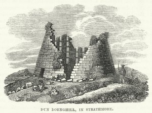 Dun Dornghill, Strathmore-ban (metszet) alkotó: English School