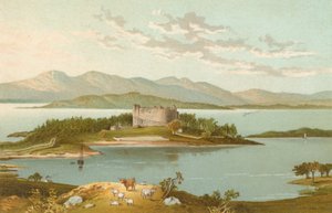 Dunstaffnage kastély és Loch Etive alkotó: English School
