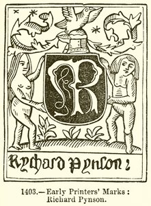 Early Printers Marks: Richard Pynson alkotó: English School
