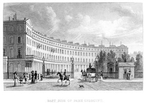 Park Crescent East Side, 1830 alkotó: English School
