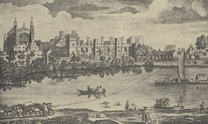 A főiskola keleti nézete, 1742 (mélynyomás) alkotó: English School