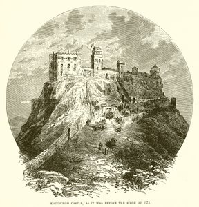 Edinburgh vára, mint az 1573-as ostrom előtt alkotó: English School