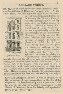 Edmund Burke és a Gerrard Street 37 alkotó: English School
