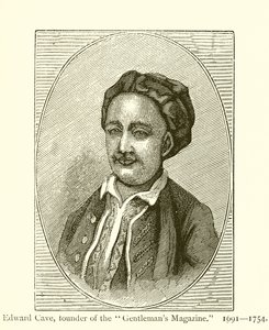 Edward Cave, a Gentlemans Magazine alapítója alkotó: English School