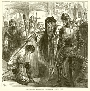 III. Edward lovaggá üti a Fekete herceget, 1546 alkotó: English School