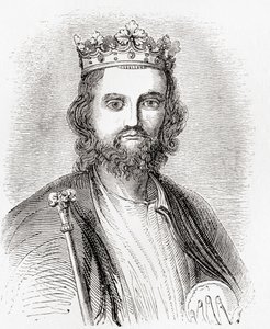 II. Edward, más néven Edward of Caernarfon, a régi Angliából: A Pictorial Museum, megjelent 1847-ben alkotó: English School